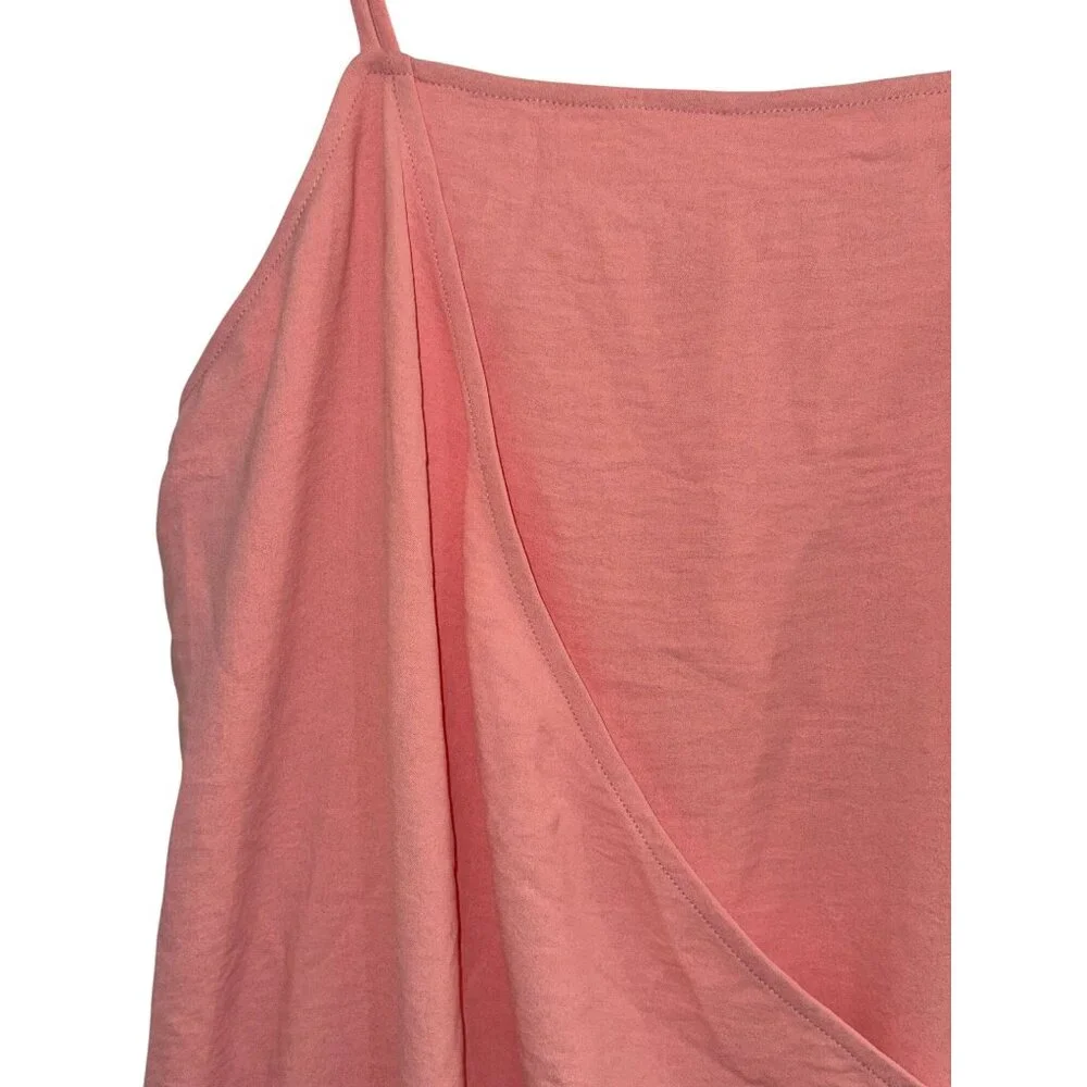 BP. Womens Pink Sleeveless Wrap Dress XS 100% Polyester - Picture 5 of 10